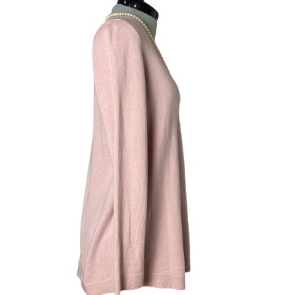 EUC J. Jill Pink Cotton Blend Oversized Loose Fit Sweater Size XS - Picture 4 of 7